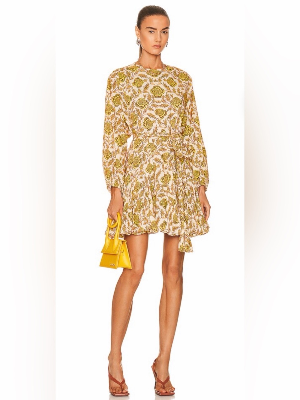 Rhode Ella Floral Mini dress in Garden of Dream Golden Size L